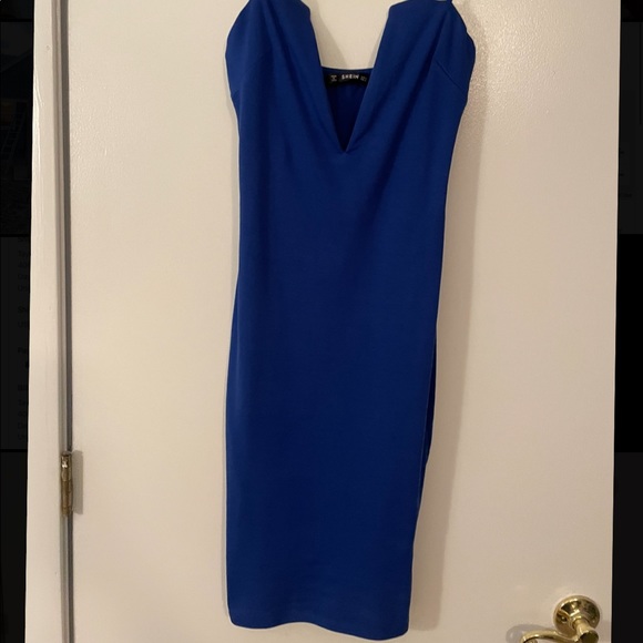 NWOT Blue bodycon dress - Picture 3 of 3
